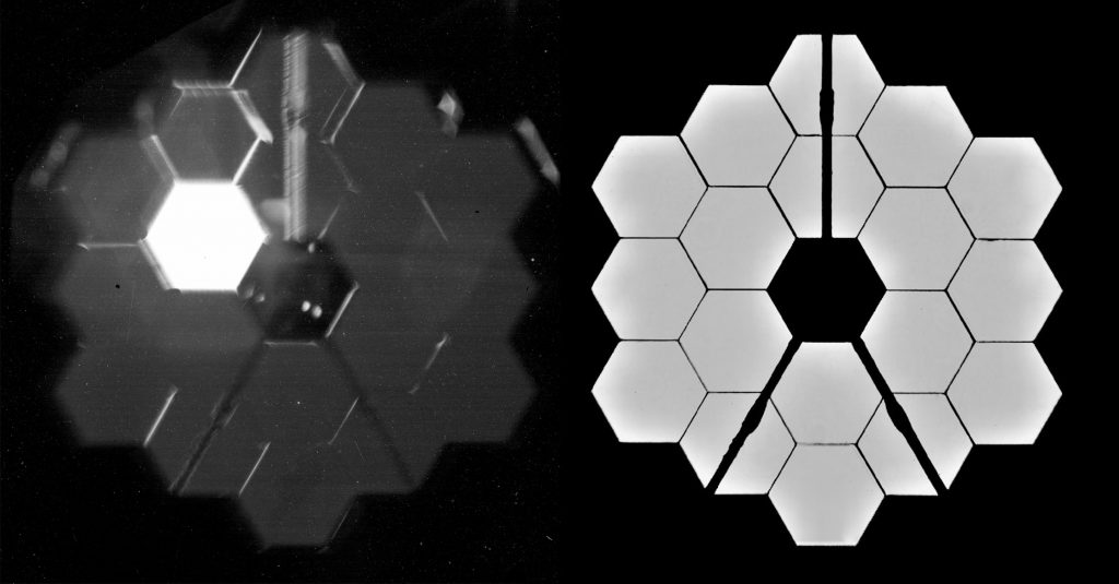 Lo specchio del telescopio spaziale James Webb della NASA supera le aspettative mentre l'allineamento continua