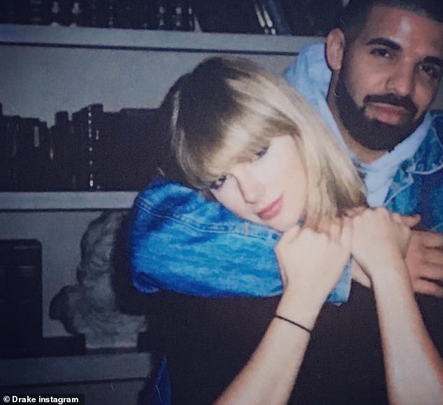 Immagine invisibile!  Drake ha sorpreso i fan lunedì sera quando ha pubblicato una foto inedita con Taylor Swift