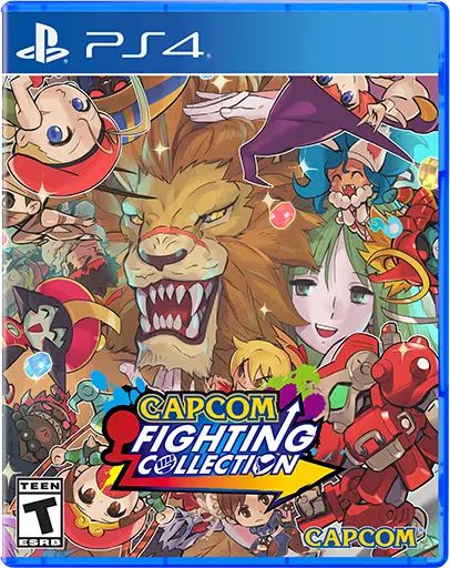 La box art per PlayStation 4 di Capcom Fighting Collection presenta il personaggio di Terra Rossa Leo in primo piano  