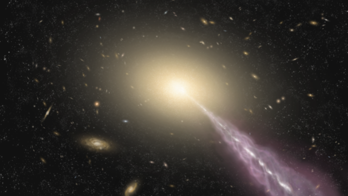 Una strana struttura radio è stata scoperta intorno alla stella quasar più luminosa dell'universo