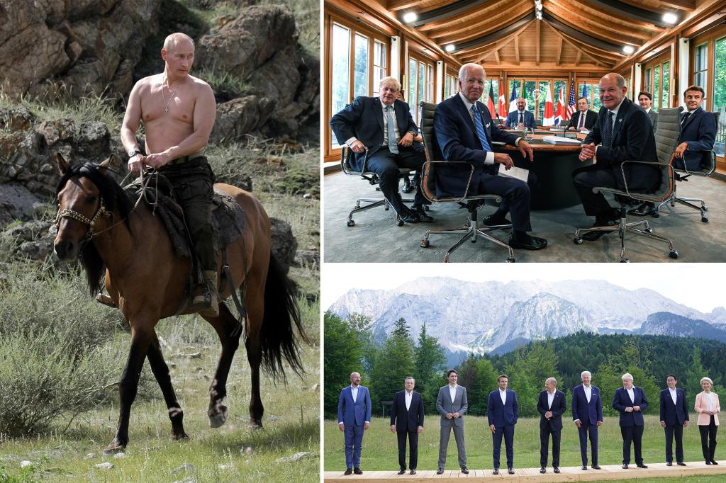 I leader del G7 prendono in giro Vladimir Putin per la foto di un cavallo senza maglietta