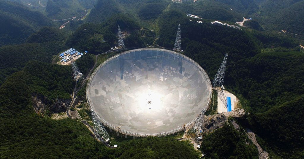 Il telescopio cinese non ha trovato alcun segnale strano.  La ricerca continua.
