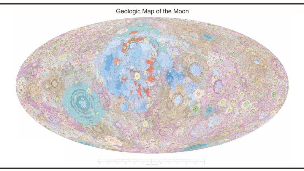 La nuova mappa cinese della luna cattura le caratteristiche geologiche lunari con dettagli sorprendenti