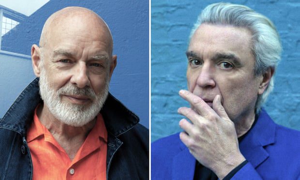 Brian Eno e David Byrne nel 2022