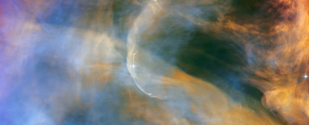 Il primo piano di Hubble della Nebulosa di Orione sembra una scena da sogno surreale: ScienceAlert
