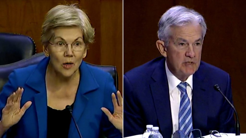 Warren critica Jerome Powell per i suoi commenti sui tassi di interesse: "Sono molto preoccupato che la Fed possa spingere questa economia in una recessione"