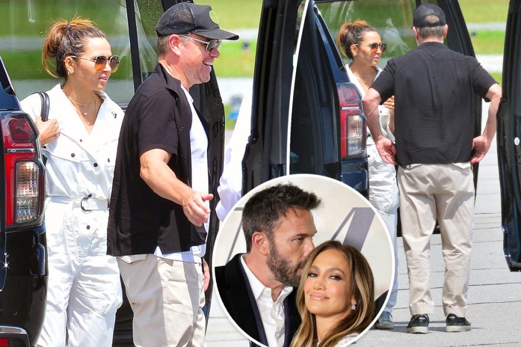 Matt Damon sbarca in Georgia per Ben Affleck, il matrimonio di Jennifer Lopez