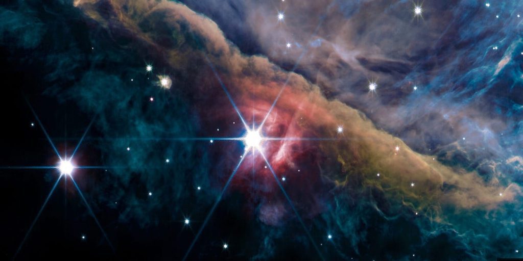 Immagini dettagliate della Nebulosa di Orione riprese dal telescopio James Webb