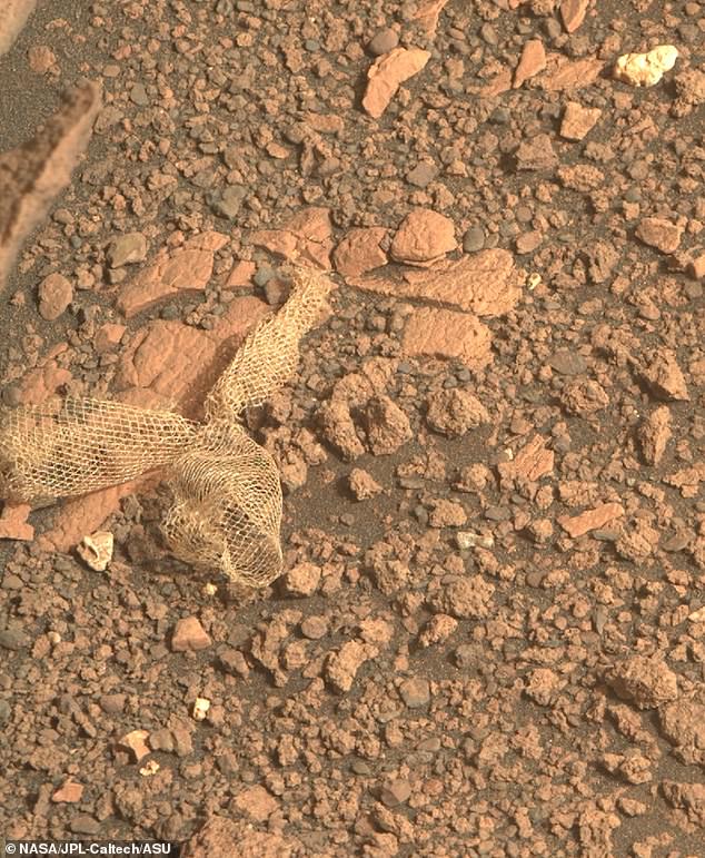 Di recente, a giugno, la perseveranza si è impossessata di un pezzo della ragnatela di Dacron che lo ha aiutato ad atterrare in sicurezza su Marte.