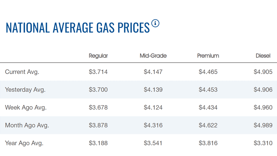 grafico dei prezzi del gas