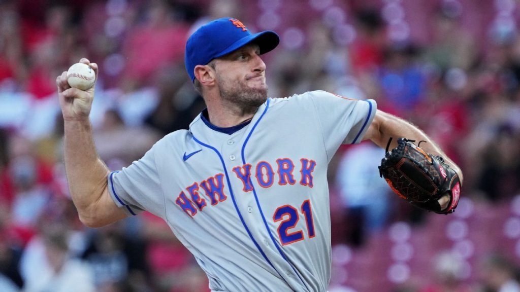Max Scherzer dei New York Mets parte dopo 5 partite a causa della "stanchezza" sul lato sinistro