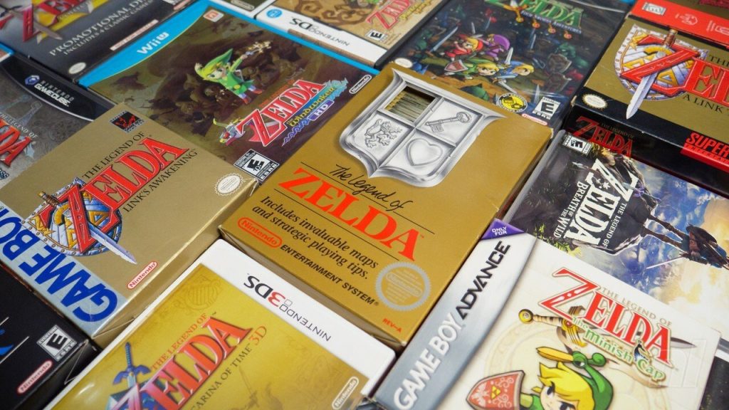 Casuale: grafica originale della "scatola nera" per le skin di NES Zelda e Link è felice