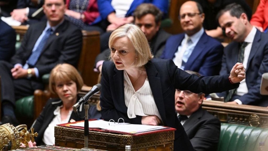 Liz Truss at Prime Minister's Questions