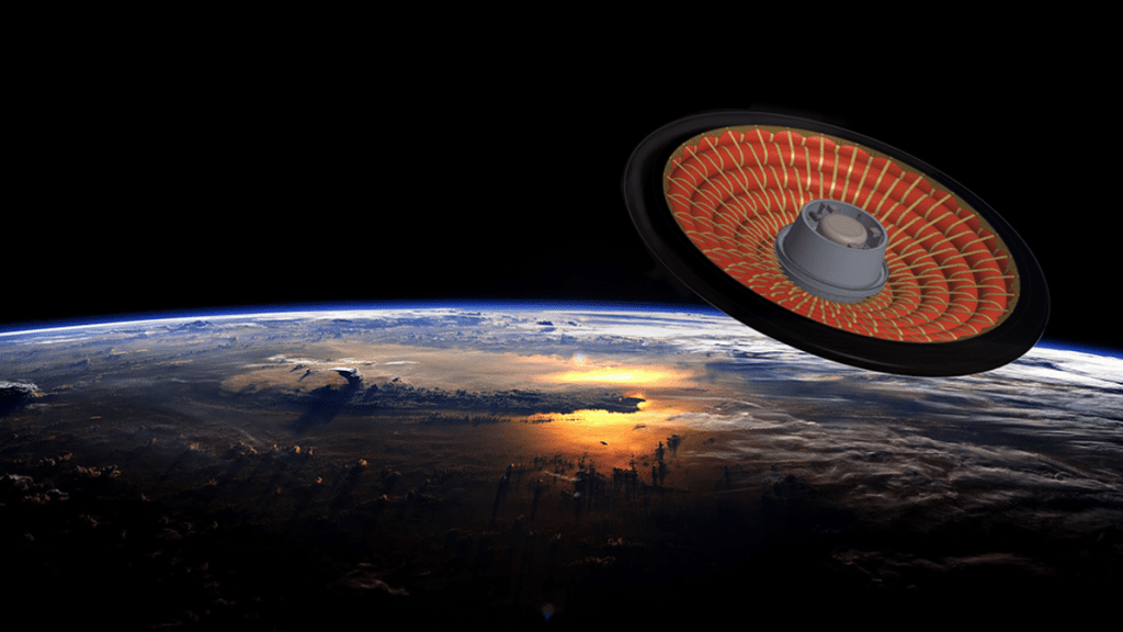Giovedì mattina la NASA sta testando uno scudo termico gonfiabile