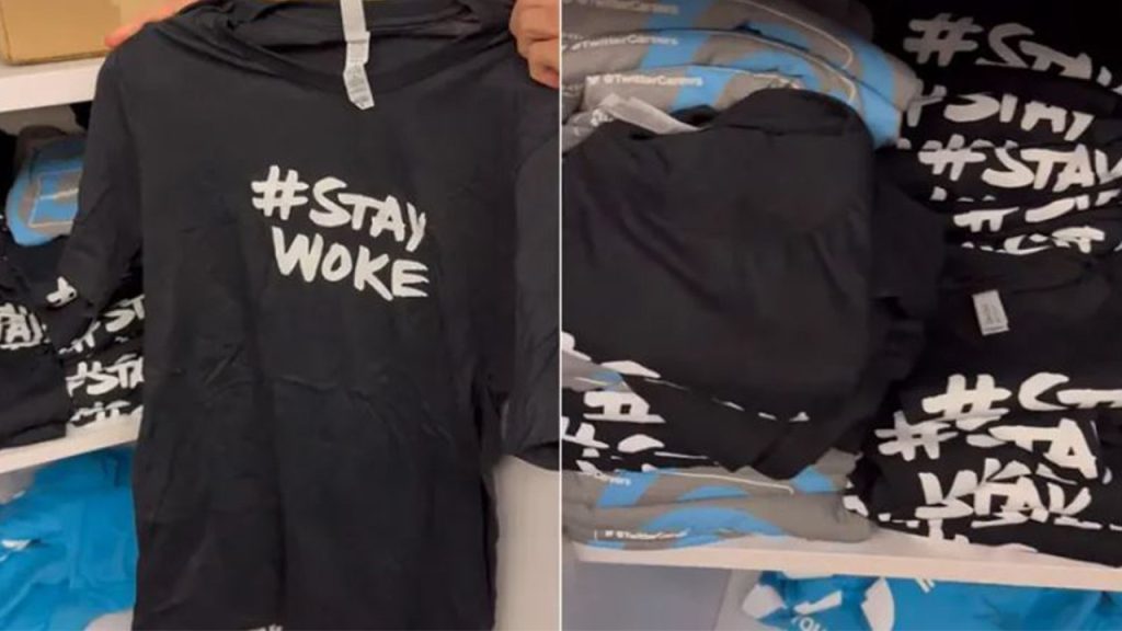 Elon Musk individua le magliette di Twitter HQ #StayWoke per le pulizie domestiche, promettendo di "guadagnare fiducia"