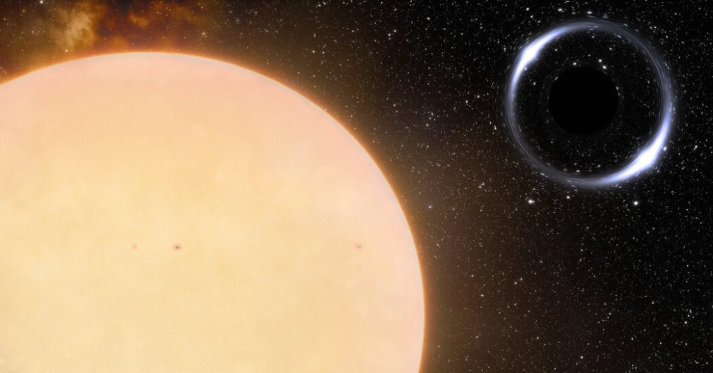 Gli astronomi trovano un buco nero nel cortile cosmico